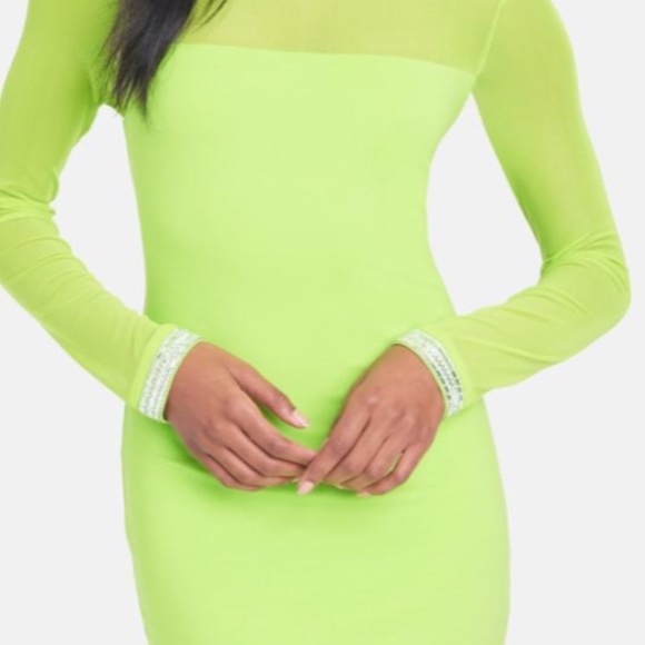 bebe Dresses & Skirts - Bebe Lime Green XL new with tags
